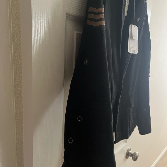 Zadig & Voltaire Virginia grunge jacket.  XS in BLACK. In EXCELLENT CONDITION! - Picture 6 of 14